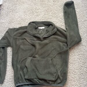 FP Movement by Free People Olive Green Fleece Pullover